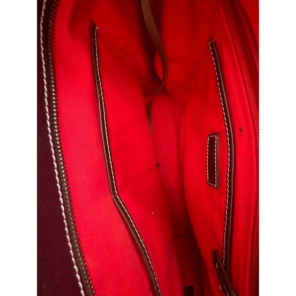 Dooney & Bourke Lexington Shopper Tote Bag Womens Burgundy Pebble Grain Leather - Picture 8 of 10